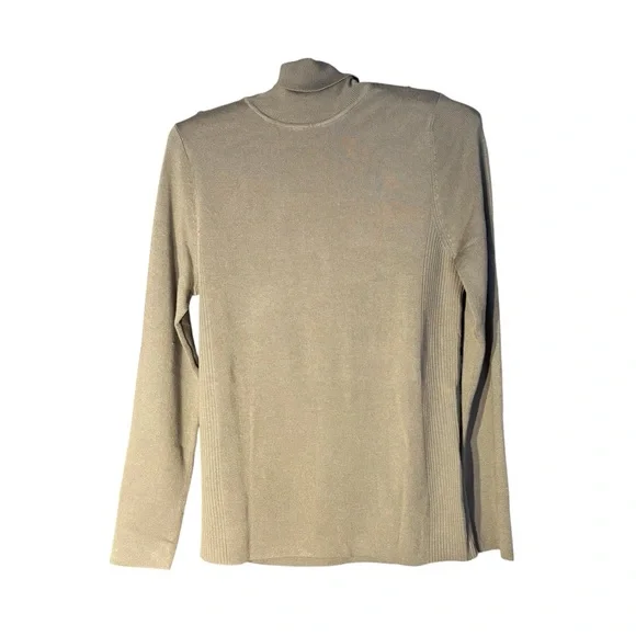 NEW CHICO’s Olive Turtleneck Sweater for Women M - Picture 2 of 8